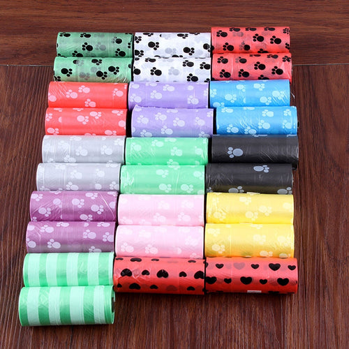 10Roll 150pcs Degradable Pet Waste Poop Bags Dog Cat Clean Up Refill Garbage Bag Bags Outdoor Home Clean Refill Garbage Bag*5